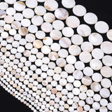 Natural Shell Beads Mother Of Pearl Round Loose Spacer Beads For Jewelry