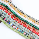 6*3mm Spacer Rectangular Dihuang Stone Beads Jewelry Making Supplies