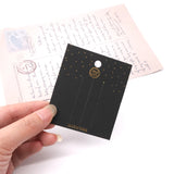 Hairpin Packaging Card 50Pcs Golden Dots Hair Clip Packing Paper Cards