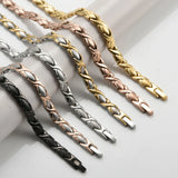 6.4mm Stainless Steel Magnet Bracelet for Men Women