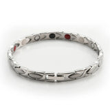 6.4mm Stainless Steel Magnet Bracelet for Men Women