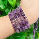 6mm Amethyst Rondelle Beads for Jewelry Making