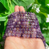 6mm Amethyst Rondelle Beads for Jewelry Making