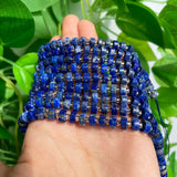 6*4mm Natural Lapis Lazuli Rondelle Beads for Jewelry Making