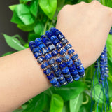 6*4mm Natural Lapis Lazuli Rondelle Beads for Jewelry Making