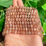 6*4mm Natural Sunstone Rondelle Beads for Jewelry Making