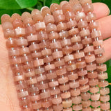6*4mm Natural Sunstone Rondelle Beads for Jewelry Making
