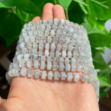 6*4mm Natural Aquamarine Spacer Beads for Jewelry Making