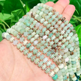 6*4mm Sunstone Amazonite Aquamarine Quartz Beads DIY Bracelet 7.5in