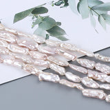 6.5-7mm Biwa Freshwater Pearl Strand Straight Hole