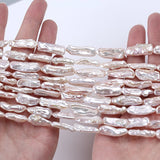6.5-7mm Biwa Freshwater Pearl Strand Straight Hole