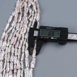 6.5-7mm Biwa Freshwater Pearl Strand Straight Hole