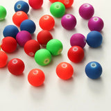 Matte Fluorescent Neon Beads Acrylic Round Spacer for DIY Jewelry