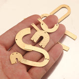 Brass Arch Connectors Half Moon Rainbow Charms for DIY Earrings
