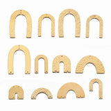 Brass Arch Connectors Half Moon Rainbow Charms for DIY Earrings