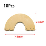 Brass Arch Connectors Half Moon Rainbow Charms for DIY Earrings
