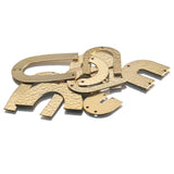 Brass Arch Connectors Half Moon Rainbow Charms for DIY Earrings