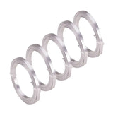 6.56ft 5mm Wide Silver Flat Craft Aluminum Wire for Jewelry Making