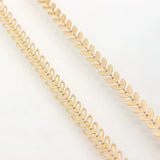 6.5MM 14K True Filled Copper Leaf Chain Necklace DIY Jewelry Making