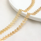 6.5MM 14K True Filled Copper Leaf Chain Necklace DIY Jewelry Making