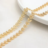 6.5MM 14K True Filled Copper Leaf Chain Necklace DIY Jewelry Making