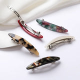 French Hairclips Barrettes Acetate Hair Accessories Side Clip Non-slip Headwear