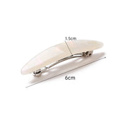 French Hairclips Barrettes Acetate Hair Accessories Side Clip Non-slip Headwear
