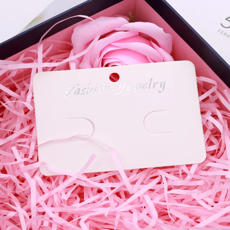 Hair Claw/Barrette Products Packing Card Paper Hair Clip Display Card 100pcs