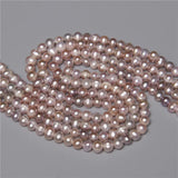 6-6.5mm Natural Purple Champagne Freshwater Pearls Beads Loose Real Pearl Bead