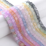 6mm Multicolor Crystal Stone Square Beads for Jewelry Making