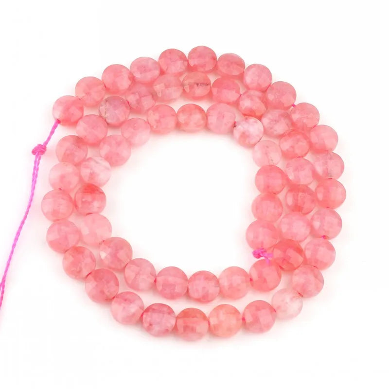 6mm Natural Stone Beads Faceted for DIY Jewelry Making Bracelet