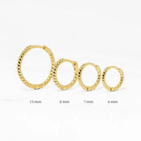 Classic Circle Hoop Earrings 925 Sterling Silver Round Earring Men Women
