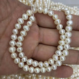 Natural Freshwater Pearl DIY Loose Beads Strand 37 Cm