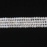 6-7mm Natural Fresh Water Button Pearl with Centre Hole