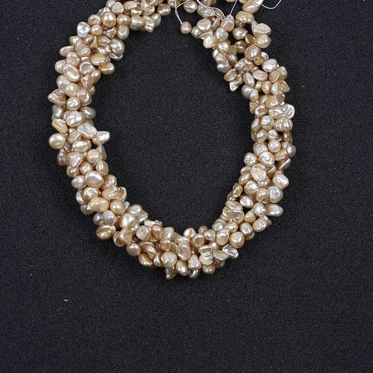 6-7mm AA Yellow Baroque Freshwater Pearls