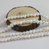 6-7mm AA+ Side Drilled Nugget Freshwater Pearl Strands Baroque Pearls