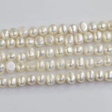 6-7mm AA+ Side Drilled Nugget Freshwater Pearl Strands Baroque Pearls