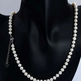 6-7mm Pearl Necklace Classic Knot Adjustable Chain