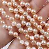 6-7mm Button Pearl Strand for Choker Necklace