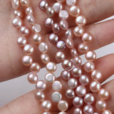 6-7mm Button Pearl Strand for Choker Necklace