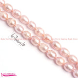 6-7mm Multicolor Freshwater Pearl Oval Beads Strand