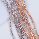6-7mm Pink Purple Freshwater Keshi Pearl Strand for Jewelry Making