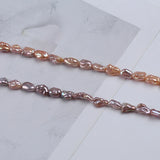 6-7mm Pink Purple Freshwater Keshi Pearl Strand for Jewelry Making