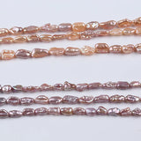 6-7mm Pink Purple Freshwater Keshi Pearl Strand for Jewelry Making