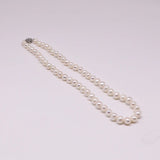 6-7mm Pearl Chain Choker Necklace Vintage Wedding Jewelry