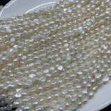 6-7mm Baroque Natural Freshwater Pearl Beads DIY Necklace Jewelry