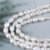 6-7mm Two-sided Light Straight Hole Beaded Jewelry Semi-Finished Material