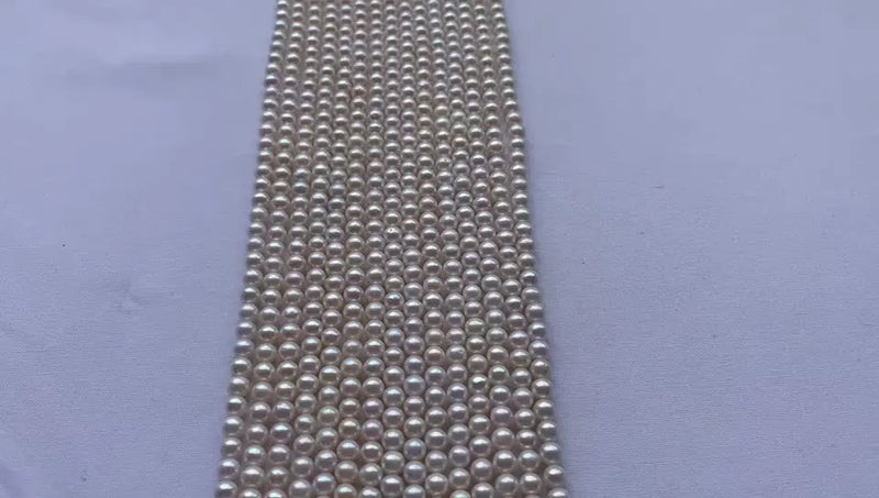 6-7mm Natural Freshwater Round Pearls for Jewelry Making
