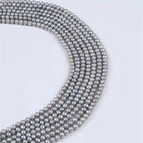 6-7mm Potato Shape Gray Pearl Strand