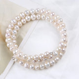Potato Shape Freshwater Pearl Bangle Bracelet